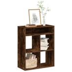 vidaXL Boekenkast 66x31x80 cm bewerkt hout gerookt, Verzenden, Nieuw