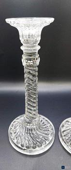 Durover - Kandelaar Bambou tors (2) - Glas - Scailmont, Antiek en Kunst