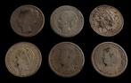 Pays-Bas. Wilhelmina. 25 Cents Lot 6 stuks (Sans prix de, Timbres & Monnaies
