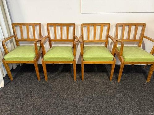 Stoel (4) - Hout - 4 stoelen, Antiek en Kunst, Curiosa en Brocante