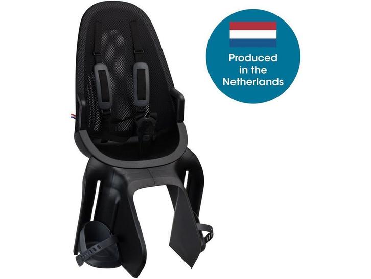 Qibbel Air - Fietsstoeltje Achter - Quick Connect - Zwart, Fietsen en Brommers, Fietsaccessoires | Fietsstoeltjes, Zo goed als nieuw