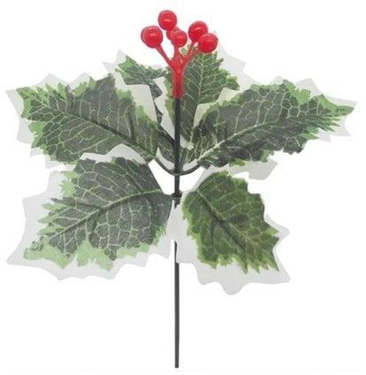 Hulst Bontblad met besjes Zijdenbloem per stuk, Huis en Inrichting, Woonaccessoires | Kunstplanten en Kunstbloemen, Nieuw