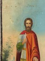 Icoon - Twee heiligen - Hout