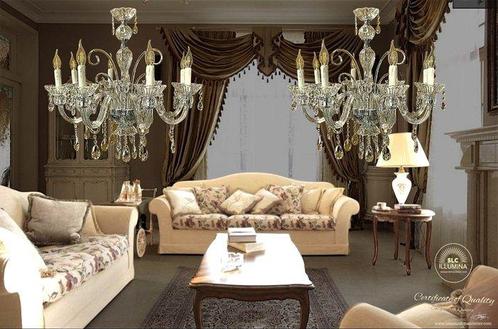 SLC Illumina - MG - Lustre (2) - Cristal - Luminaire, Antiek en Kunst, Kunst | Designobjecten