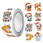 500 Kerst Stickers Op Rol - 2.5cm - Kerststickers -, Verzenden, Nieuw