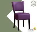 Leren eetkamerstoel Rest - Toledo Aubergine (paars) - Poten, Huis en Inrichting, Stoelen, Eigentijds, Modern, Overige kleuren