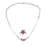 Zonder minimumprijs - 2-delige sieradenset Zilver - Ruby