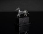 Oud-Romeins, Keizerrijk Romeins paard bronzen figuur op, Antiquités & Art