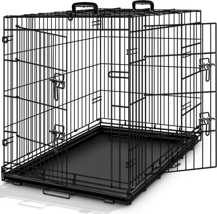 TRESKO® Hondenbox - Transportbox - Opvouwbaar - 107x71x77 -, Dieren en Toebehoren, Overige Dieren-accessoires, Verzenden