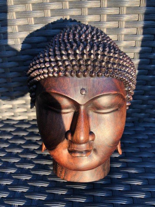 Buddha hoofden gesneden hout - Figure - Asie (Sans Prix de, Antiek en Kunst, Kunst | Niet-Westerse kunst
