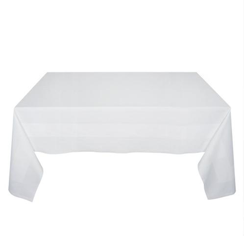 Tafelkleed Wit 105x105cm Met Ingeweven Satijnband - Treb Cla, Maison & Meubles, Cuisine | Linge de cuisine, Envoi