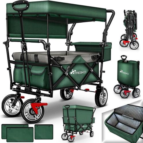TRESKO® Bolderkar - Opvouwbaar - Bolderwagen - Groen, Huis en Inrichting, Woonaccessoires | Overige, Verzenden
