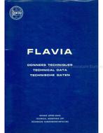 1972 LANCIA FLAVIA TECHNISCHE INFORMATIE WERKPLAATSHANDBOEK