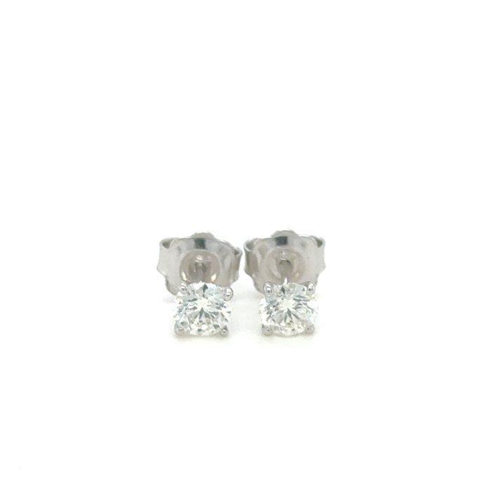 Oorbellen - 14 karaat Witgoud - 1.00ct. tw. Diamant, Bijoux, Sacs & Beauté, Boucles d'oreilles