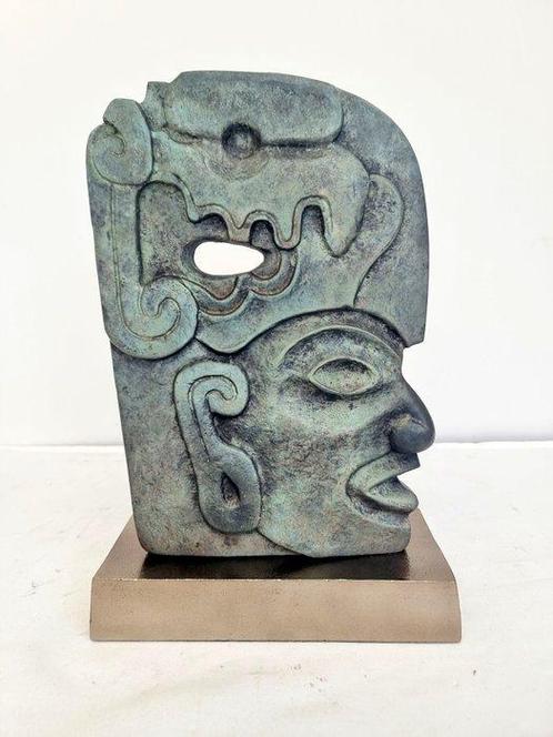 Sculpture, Primitief masker - 36 cm - Aluminium, Antiek en Kunst, Curiosa en Brocante