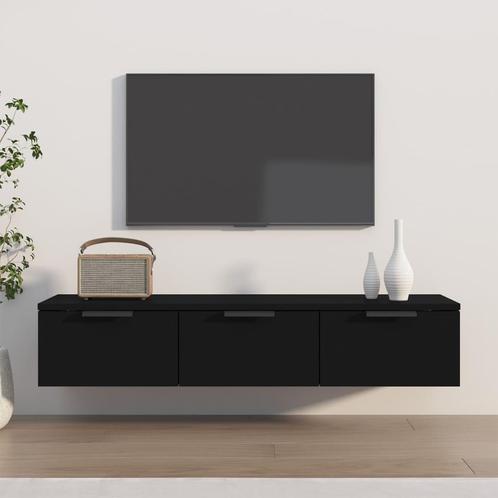 vidaXL Wandkast 102x30x20 cm bewerkt hout zwart, Huis en Inrichting, Kasten | Overige, Nieuw, Verzenden
