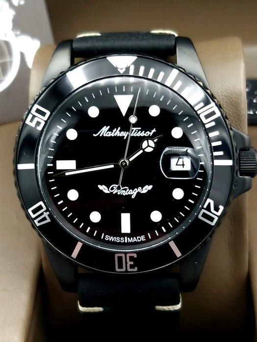 Mathey-Tissot - Automatic Mathy Vintage Black - Zonder, Handtassen en Accessoires, Horloges | Heren