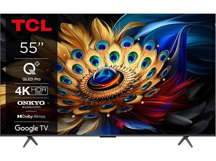 Tcl -   55 Qled Smart 4k (2024) - Zwart, Audio, Tv en Foto, Televisies, 100 cm of meer, 100 cm of meer, Nieuw, Overige merken