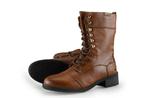 Mustang Veterboots in maat 42 Cognac, Kleding | Dames, Schoenen, Overige kleuren, Verzenden, Overige typen, Zo goed als nieuw