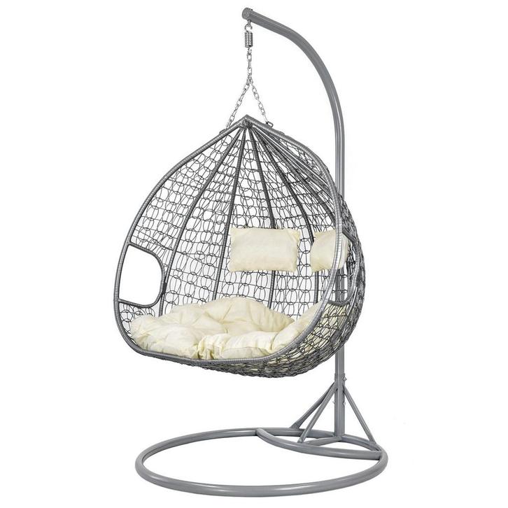 Ei Stoel Hangstoel | 2 Persoons | Premium | OP=OP, Tuin en Terras, Hangmatten, Met standaard, Binnen, Nieuw, Meerpersoons, Ophalen of Verzenden