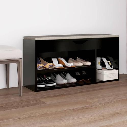 vidaXL Schoenenbank met kussen 104x30x49 cm bewerkt hout, Huis en Inrichting, Kasten | Schoenenkasten, Nieuw, Verzenden