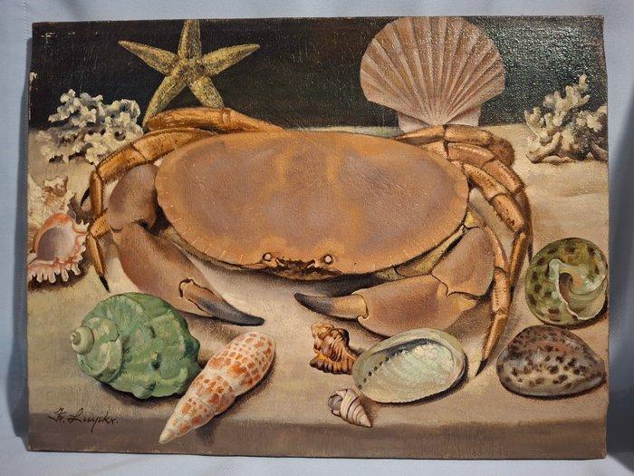 Frans Luyckx (1923-1997) - Zeekrab, Antiek en Kunst, Kunst | Schilderijen | Klassiek