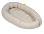 Babynest 100% katoen - Beige geruit - Bootvorm - 0-8 maan..., Kinderen en Baby's, Ophalen of Verzenden, Nieuw