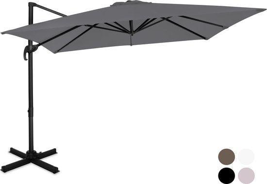 2dekans | VONROC Premium Zweefparasol Pisogne 300x300cm –, Doe-het-zelf en Bouw, Gereedschap | Overige machines, Ophalen of Verzenden