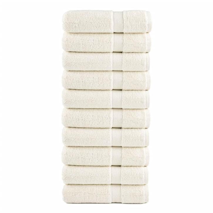 vidaXL Badhanddoeken SOLUND 10 st 600 g/m² 100x150 cm, Huis en Inrichting, Badkamer | Badtextiel en Accessoires, Nieuw, Verzenden