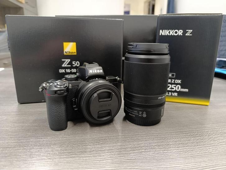 Nikon Z50 (16-50mm + 50-250mm) -  42000726, Audio, Tv en Foto, Fotocamera's Digitaal