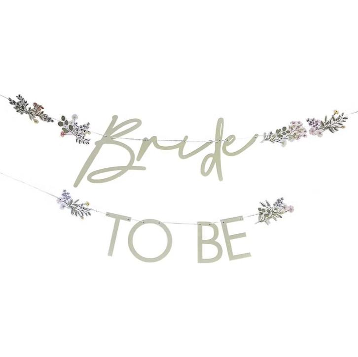 Bride To Be Letterslinger 1,5m, Hobby en Vrije tijd, Feestartikelen, Nieuw, Verzenden