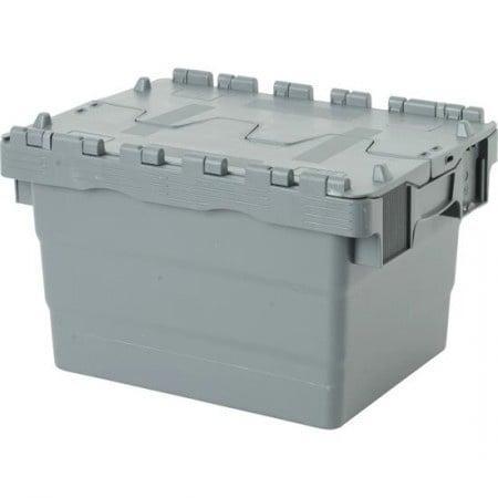 Distributiebak 400x300x250 mm Nestbaar Stapelbaar Grijs, Doe-het-zelf en Bouw, Kratten en Dozen, Ophalen of Verzenden