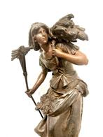 Auguste Moreau (1834-1917) - Statue, Jeune paysanne avec