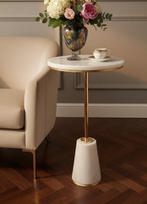 Salontafel - Marmer, Messing
