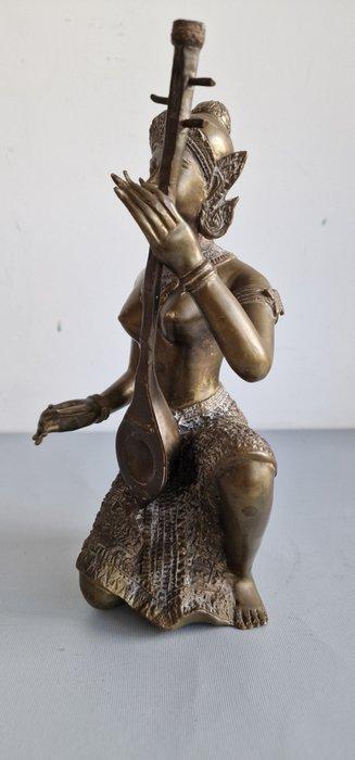 Saraswati - Brons - Thailand - Eind 20e eeuw, Antiek en Kunst, Kunst | Niet-Westerse kunst