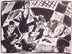 Spotprent over dranksmokkelaars tijdens de prohibitie, Antiek en Kunst, Kunst | Litho's en Zeefdrukken, Verzenden