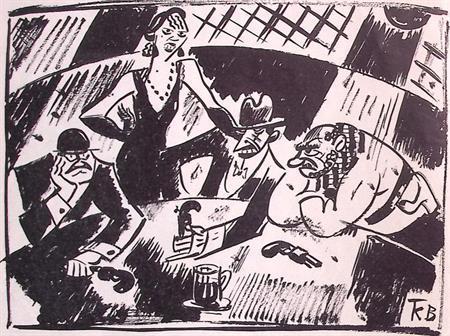 Spotprent over dranksmokkelaars tijdens de prohibitie, Antiek en Kunst, Kunst | Litho's en Zeefdrukken, Verzenden