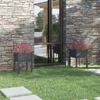 vidaXL Plantenbakken 2 st 50x50x70 cm massief grenenhout, Tuin en Terras, Verzenden, Nieuw