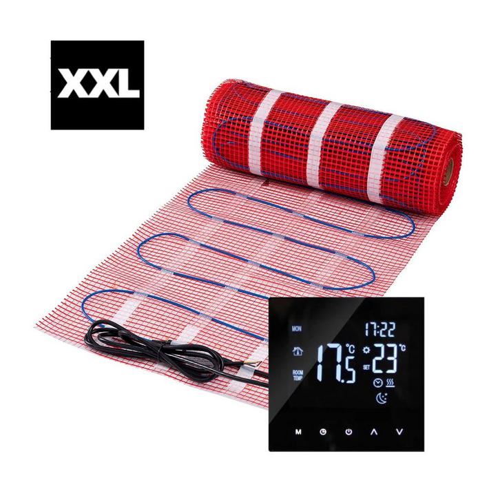 XXL elektrische vloerverwarming  150 watt 40 m², Doe-het-zelf en Bouw, Verwarming en Radiatoren