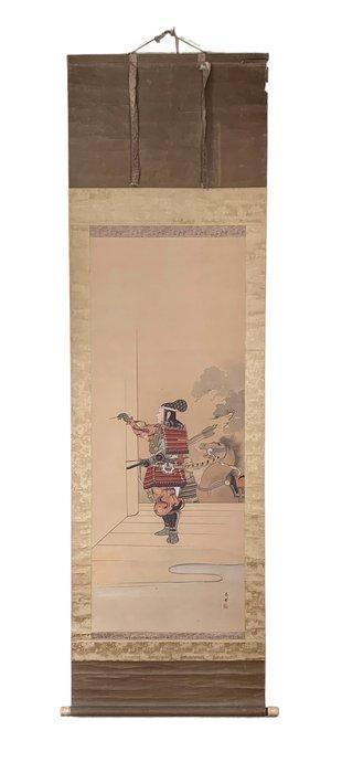 Samurai Painting () Hanging Scroll - Kih () - Japon, Antiek en Kunst, Antiek | Overige Antiek