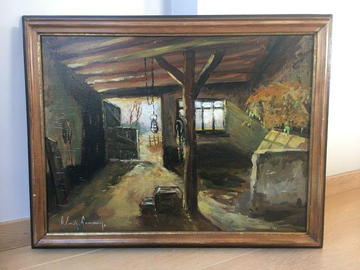 Emile Lammers (1914-1990) - Stal, Antiek en Kunst, Kunst | Schilderijen | Klassiek