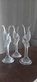 Franklin Mint - Kaarsenhouder (3) - Glas, Antiek en Kunst, Curiosa en Brocante