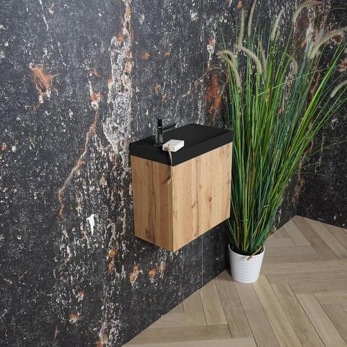 ACTIE BWS Fonteinmeubel | Paris | 40cm | Fontein Mat Zwart |, Doe-het-zelf en Bouw, Sanitair, Bad, Nieuw, Ophalen of Verzenden