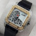 Cartier - Santos 100 Diamonds Leopard Special - 3001 - Heren, Handtassen en Accessoires, Horloges | Heren, Nieuw