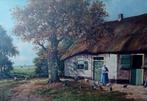 A,M Geyp (1855-1926) - Bij de Boerderij, Antiek en Kunst