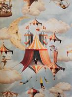 Sagi Art Zeldzame Paradise Circus stof - 300x280cm -, Antiek en Kunst, Antiek | Tapijten, Tafelkleden en Textiel