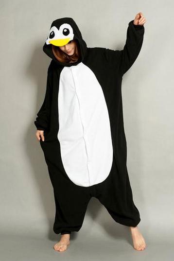 Onesie Zwarte Pinguin Pakje 74-80 Pinguinpak Kostuum Zwart W beschikbaar voor biedingen