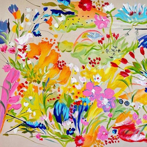 Katharina Husslein - Love in Bloom, Antiek en Kunst, Kunst | Schilderijen | Modern