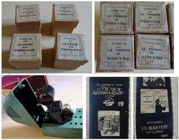 Les Beaux Films Diaprojector en complete set films van Les