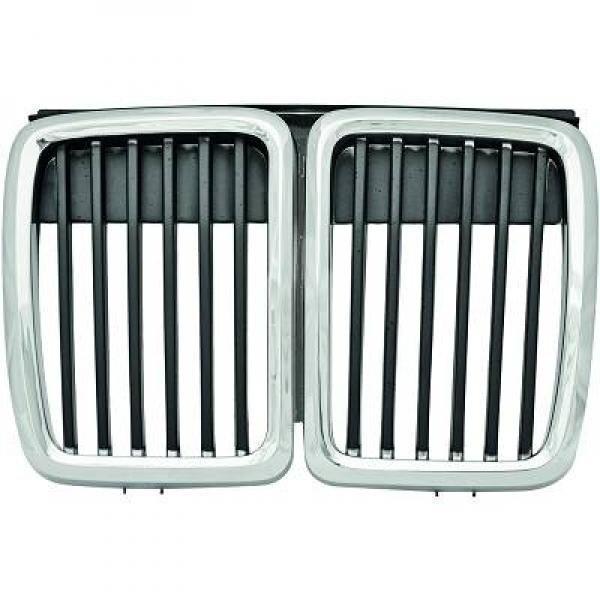 Nieren Gril BMW 3 Serie E30 Chroom B6333, Auto-onderdelen, Carrosserie, Nieuw, BMW, Voor, Links, Rechts